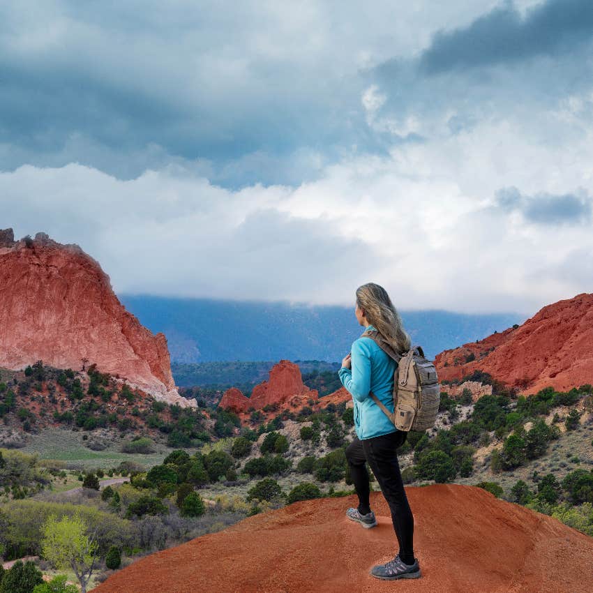 Woman who slept good hiking in Colorado