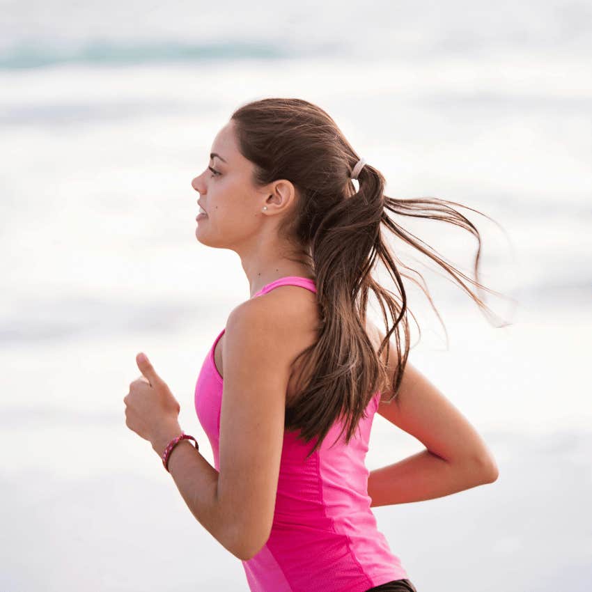 woman running