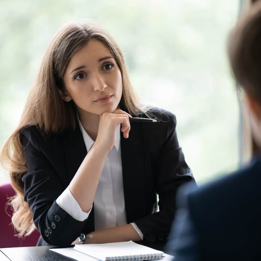 woman picking her battles at work carefully