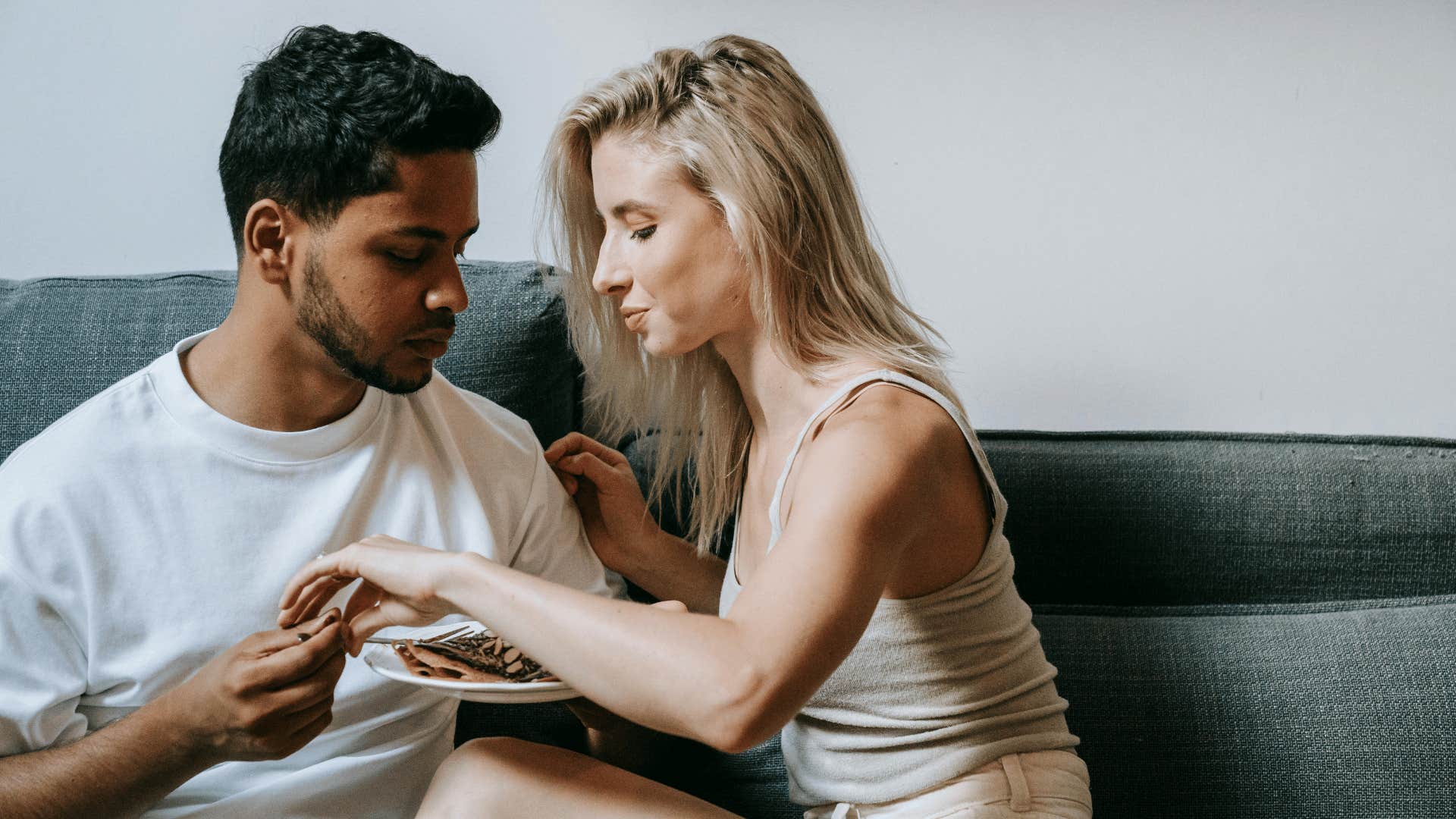 couple eating together