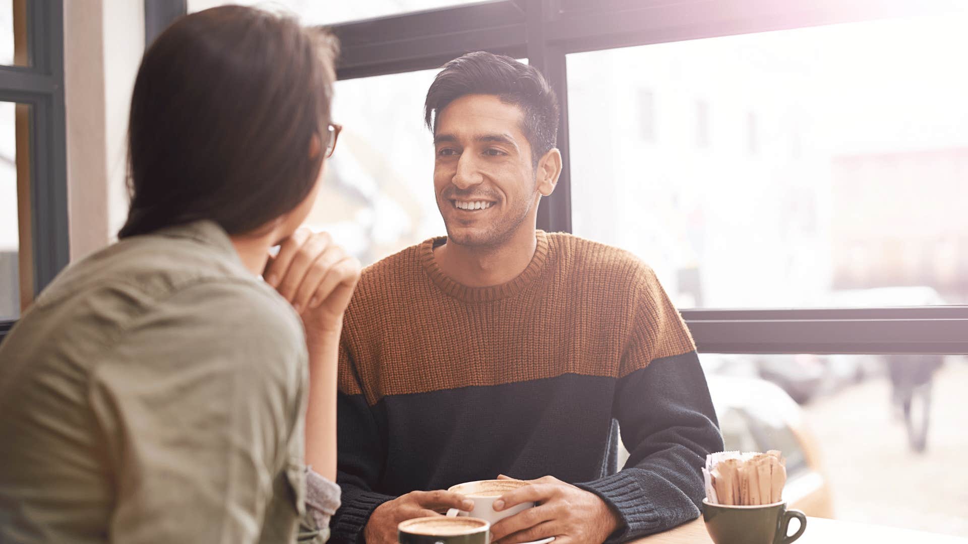 kind man on a coffee date