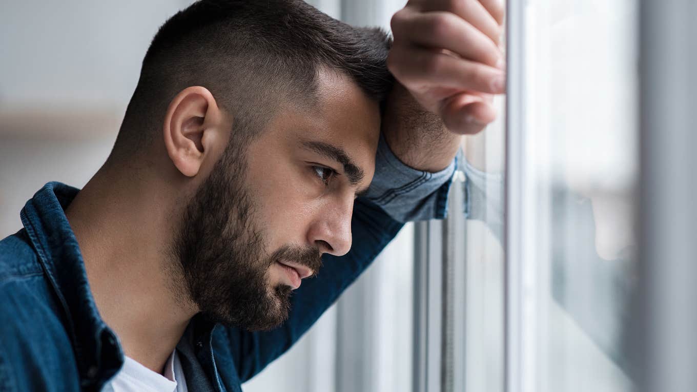 Disappointed man avoids alarm-bell women at all costs.