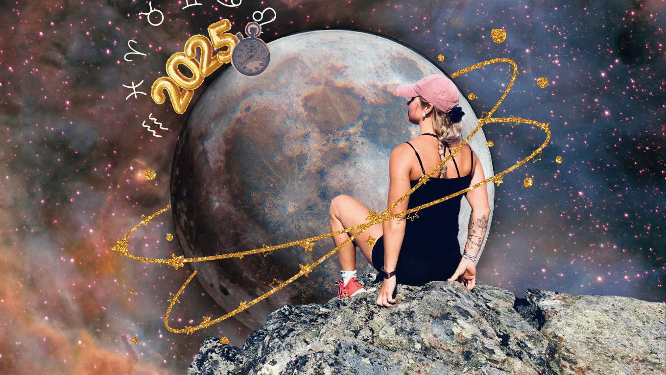 woman looking into universe 2025 astrology