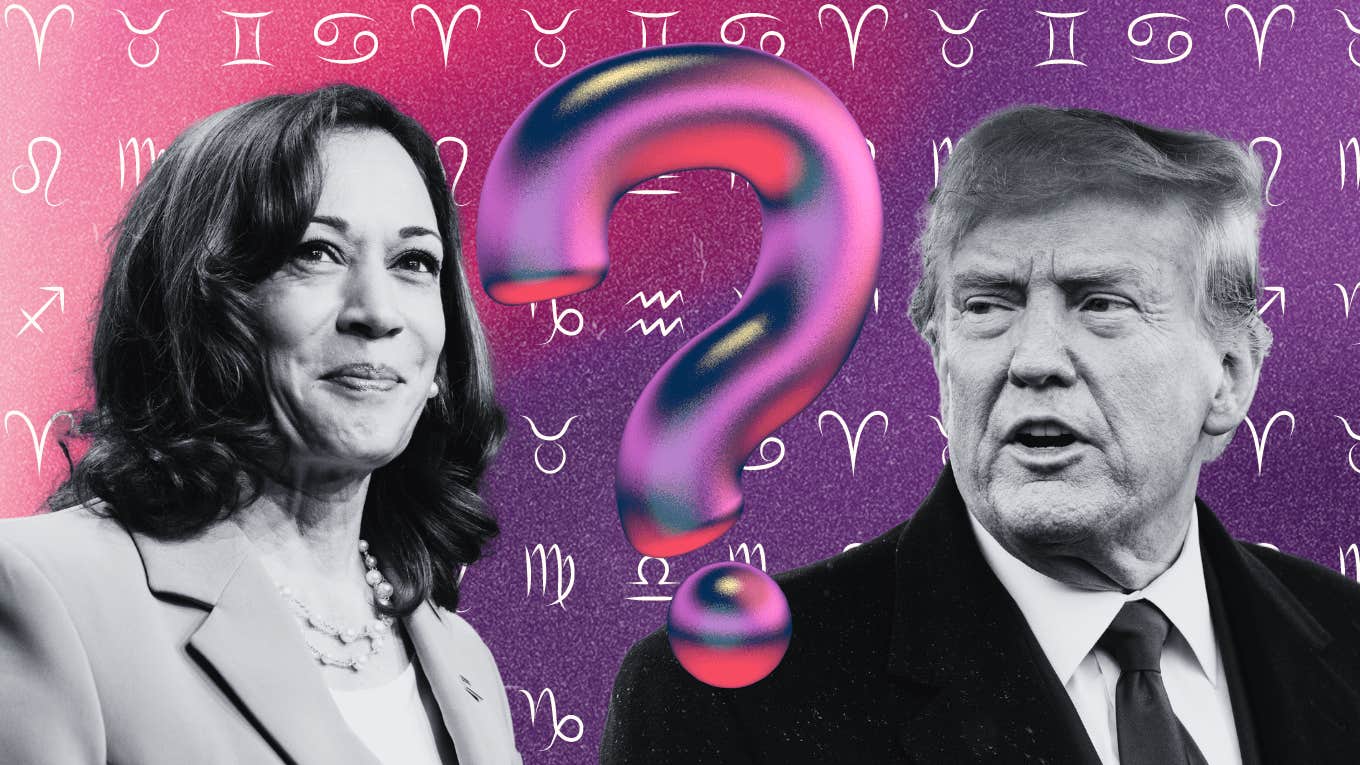 kamala harris, donald trump and question mark us election not going as planned astrology