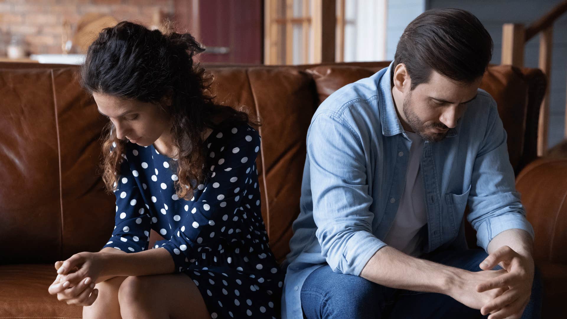 couple being distant from each other