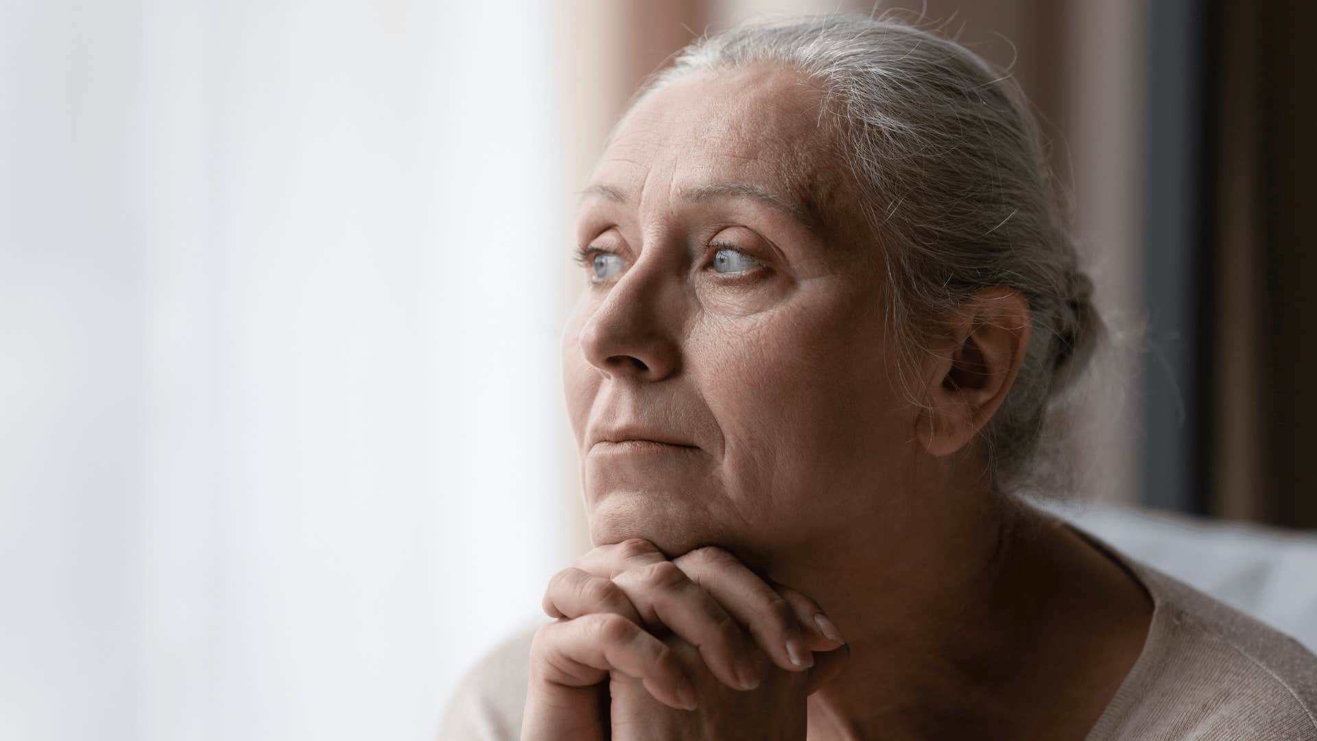 worried older woman