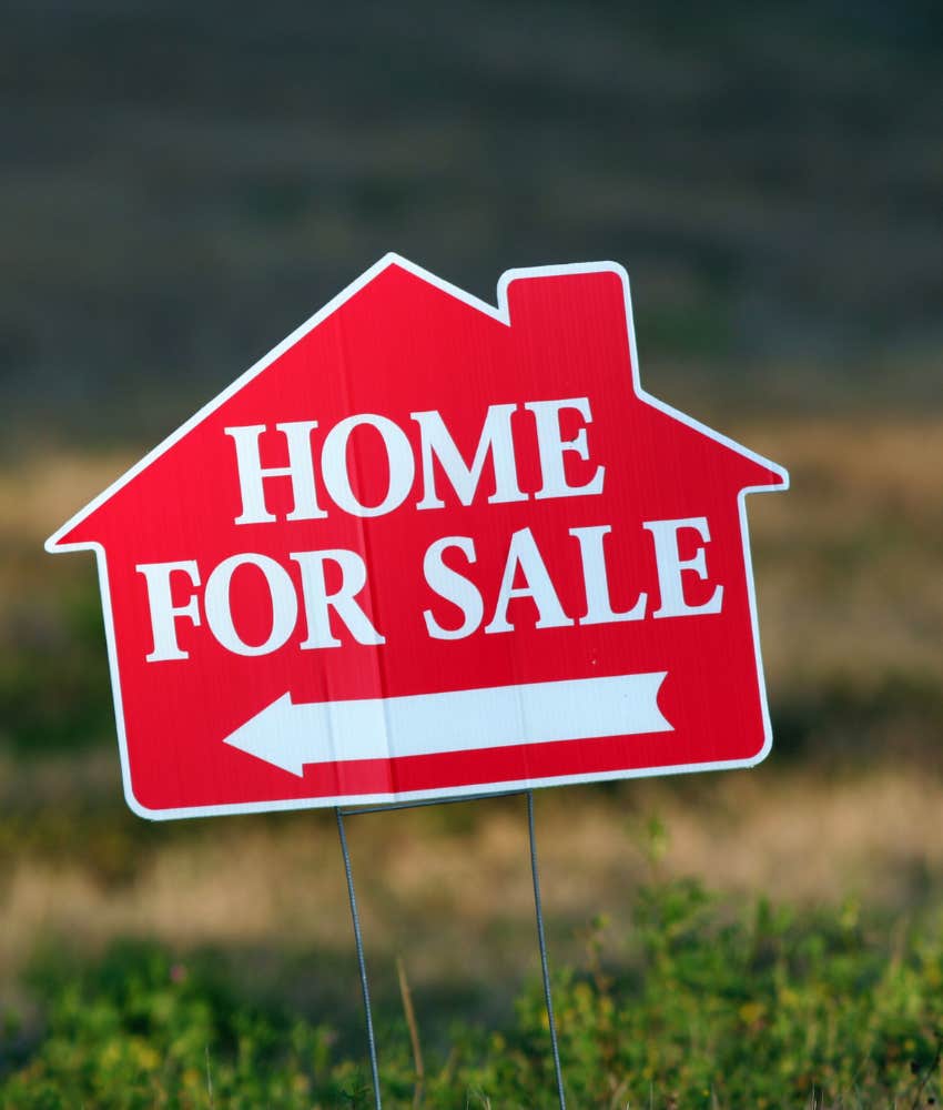 home for sale sign 