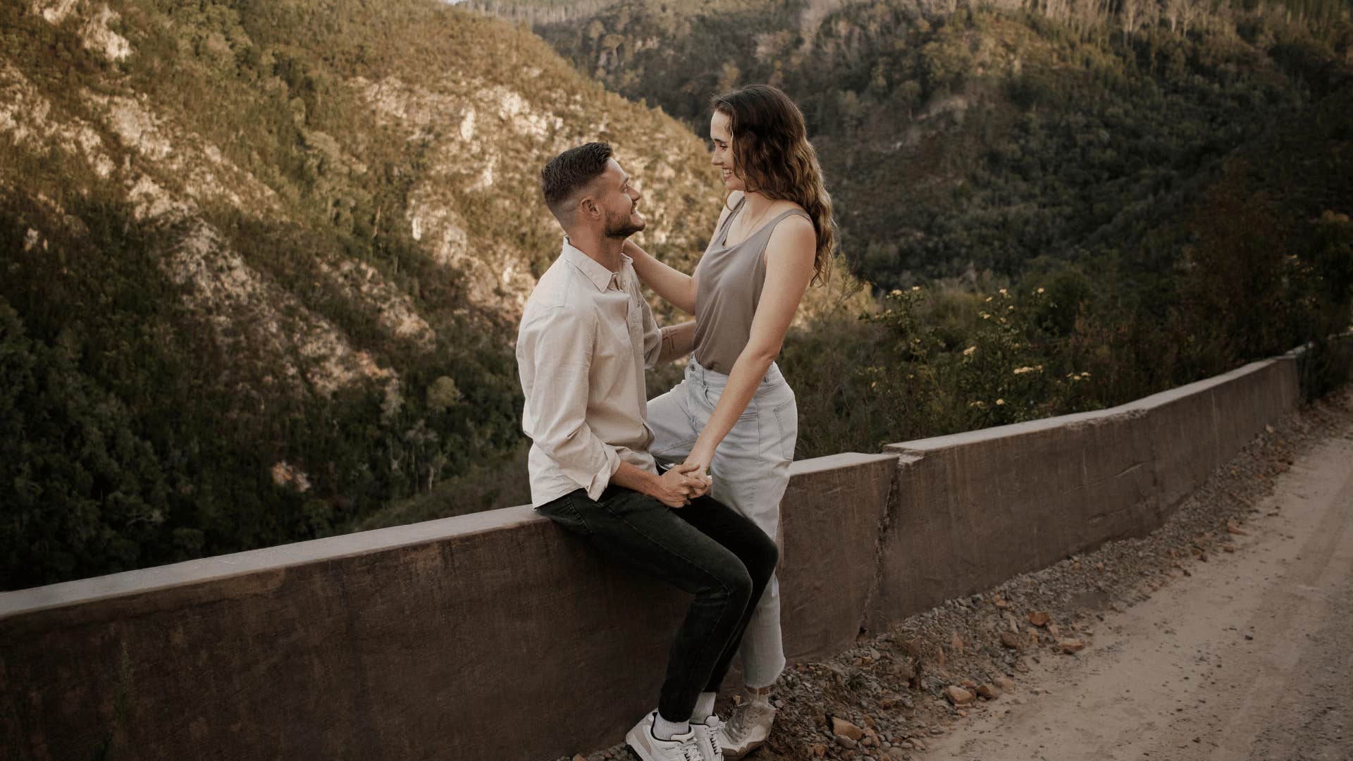 couple happy to be together