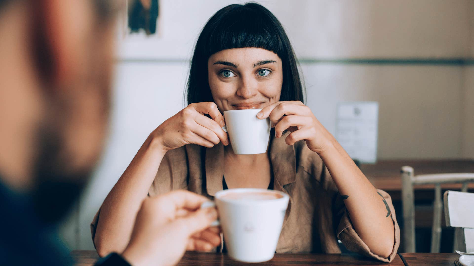 couple drinking coffee