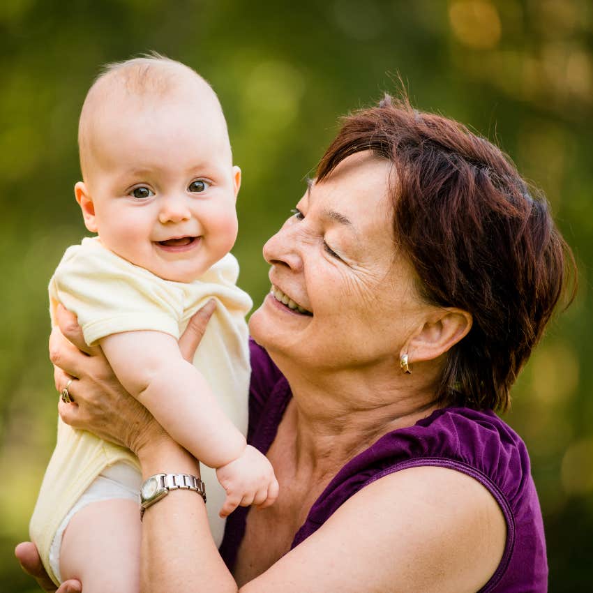 Grandma and baby