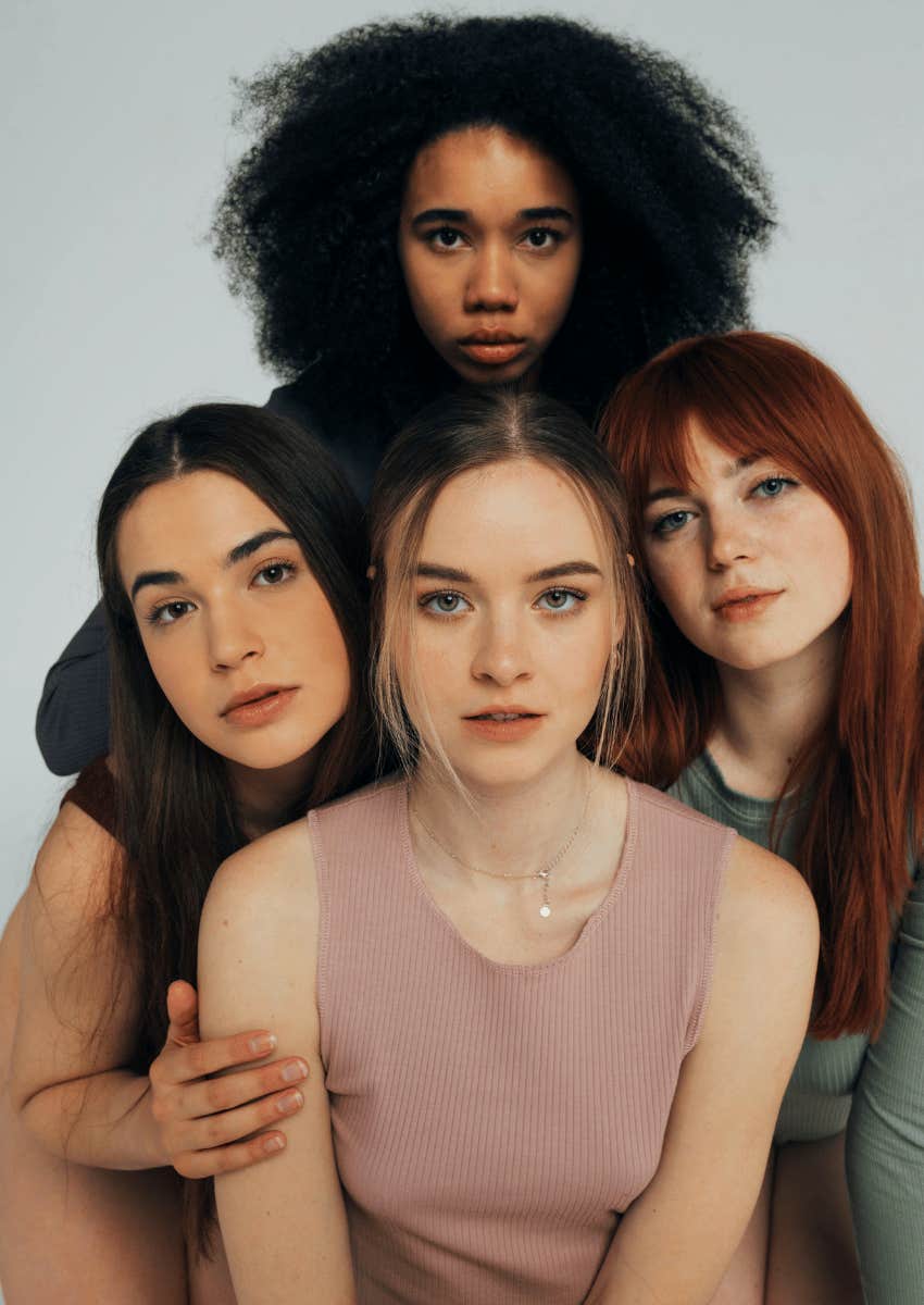 group of women posing together