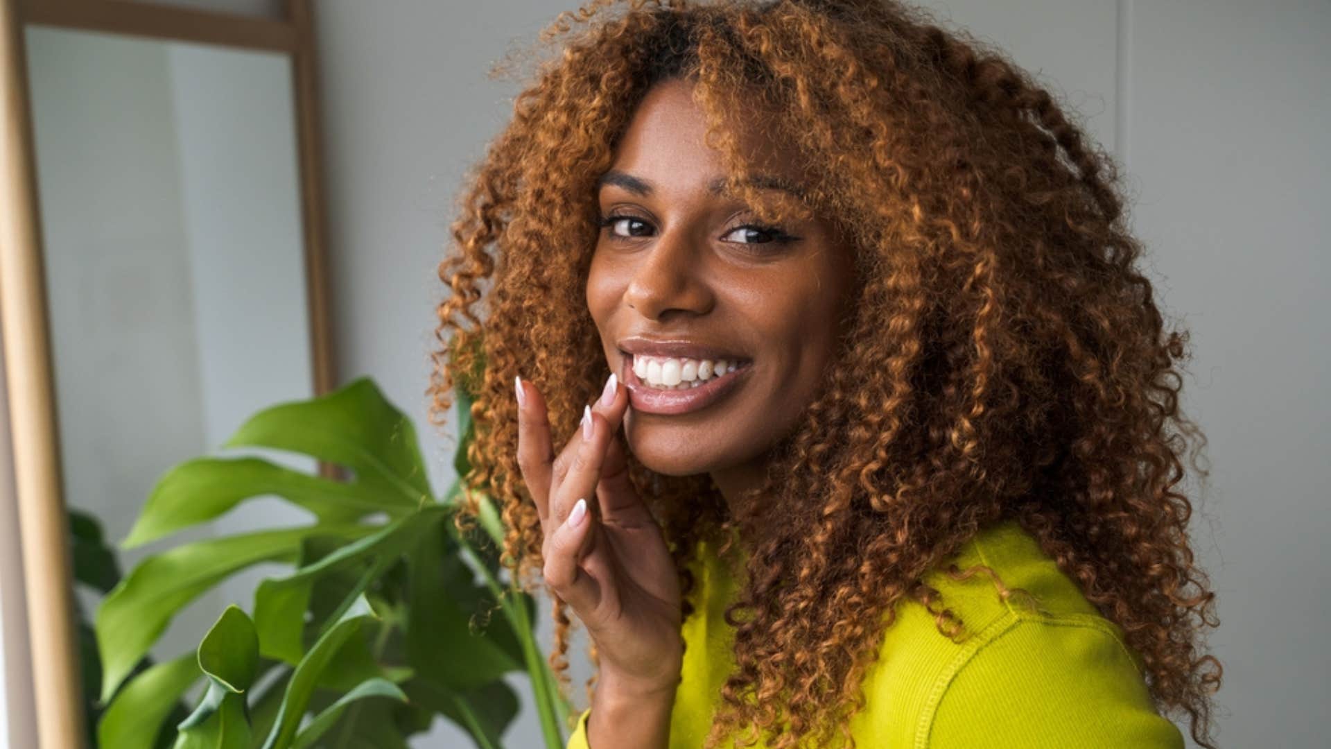 Healthy woman smiling at the camera.