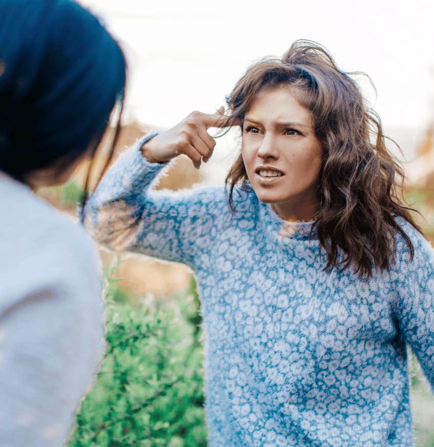 woman being emotionally manipulated 