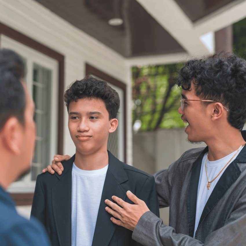 introverted young man being introduced to group