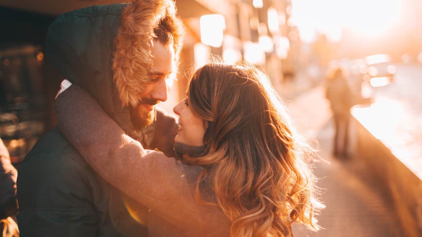 Man puts woman into the goldilocks zone.