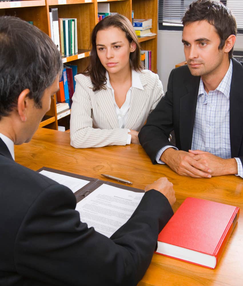 family members meeting with an attorney