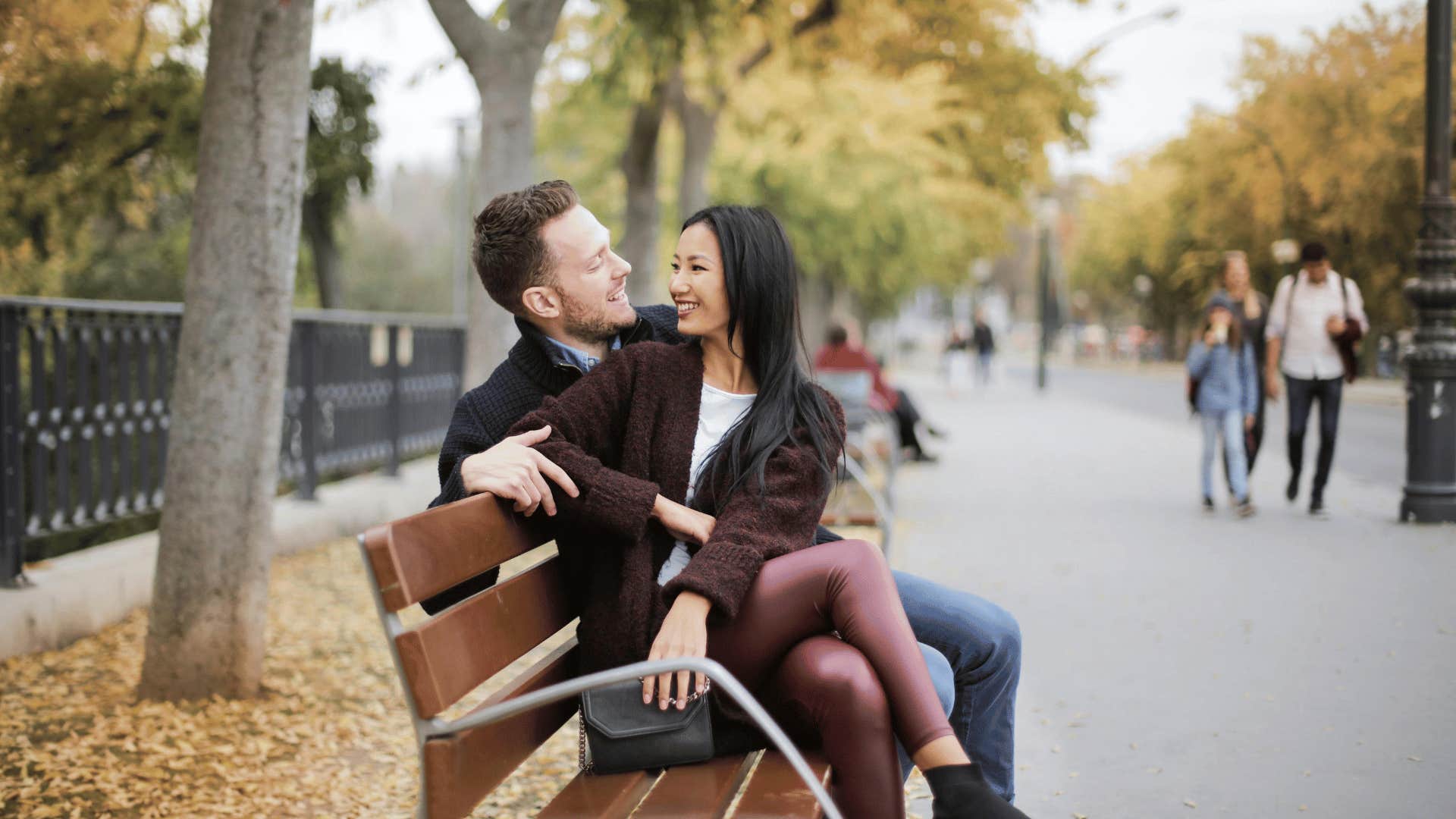 man telling woman he loves her