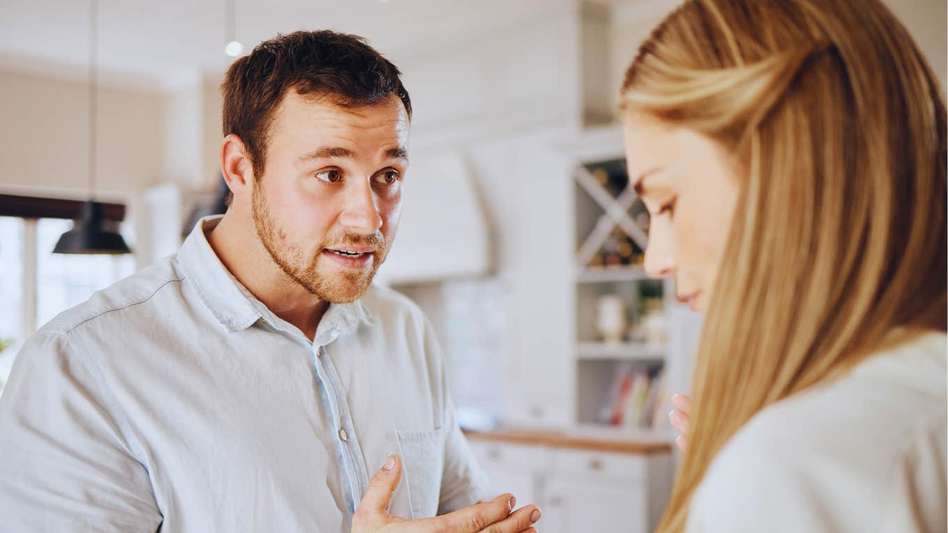 Man wanted a woman but then confronts that he no longer does.