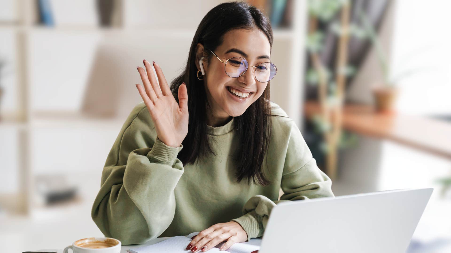 Gen Z woman using old school manners of making small talk