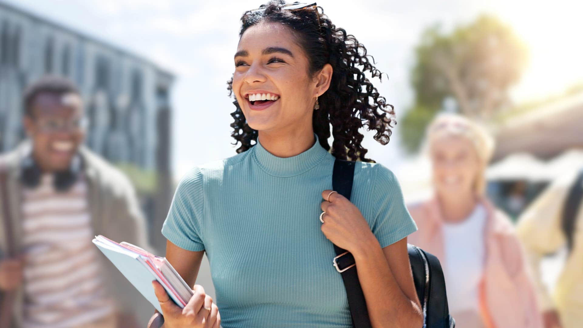 Gen Z woman refusing to follow old school manners of not wearing sweats in public