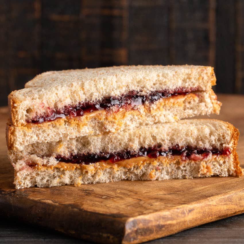 Peanut butter and jelly sandwich 