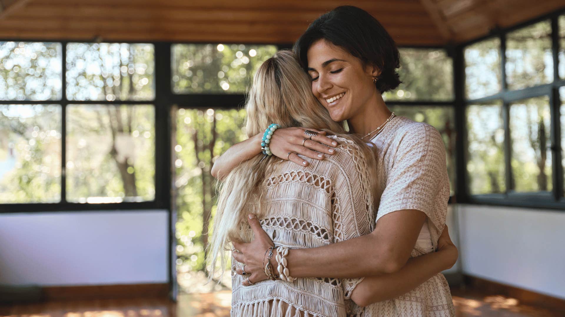 woman telling arrogant woman it's ok not to be right about everything