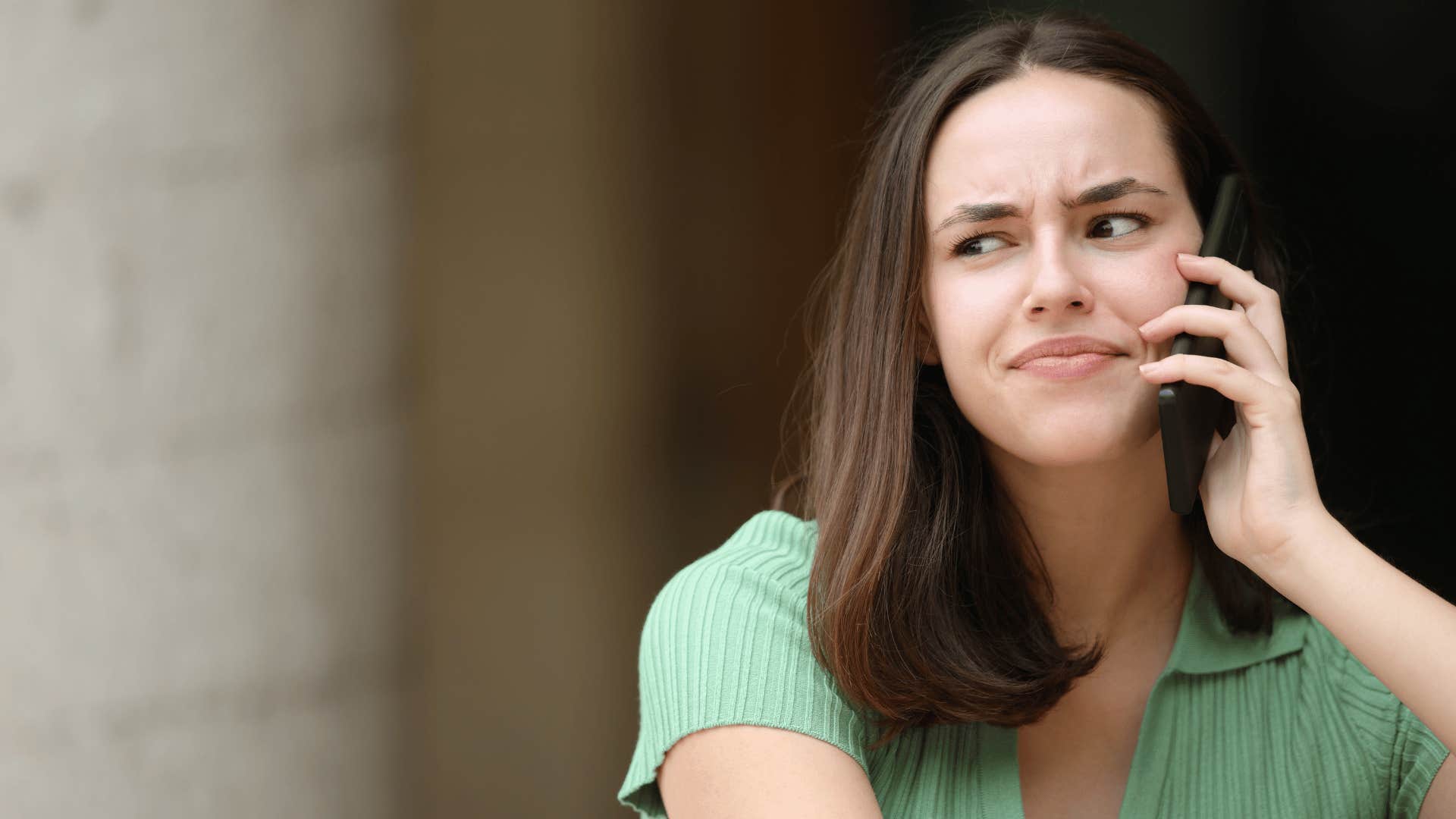 woman telling arrogant person that's one way to look at it