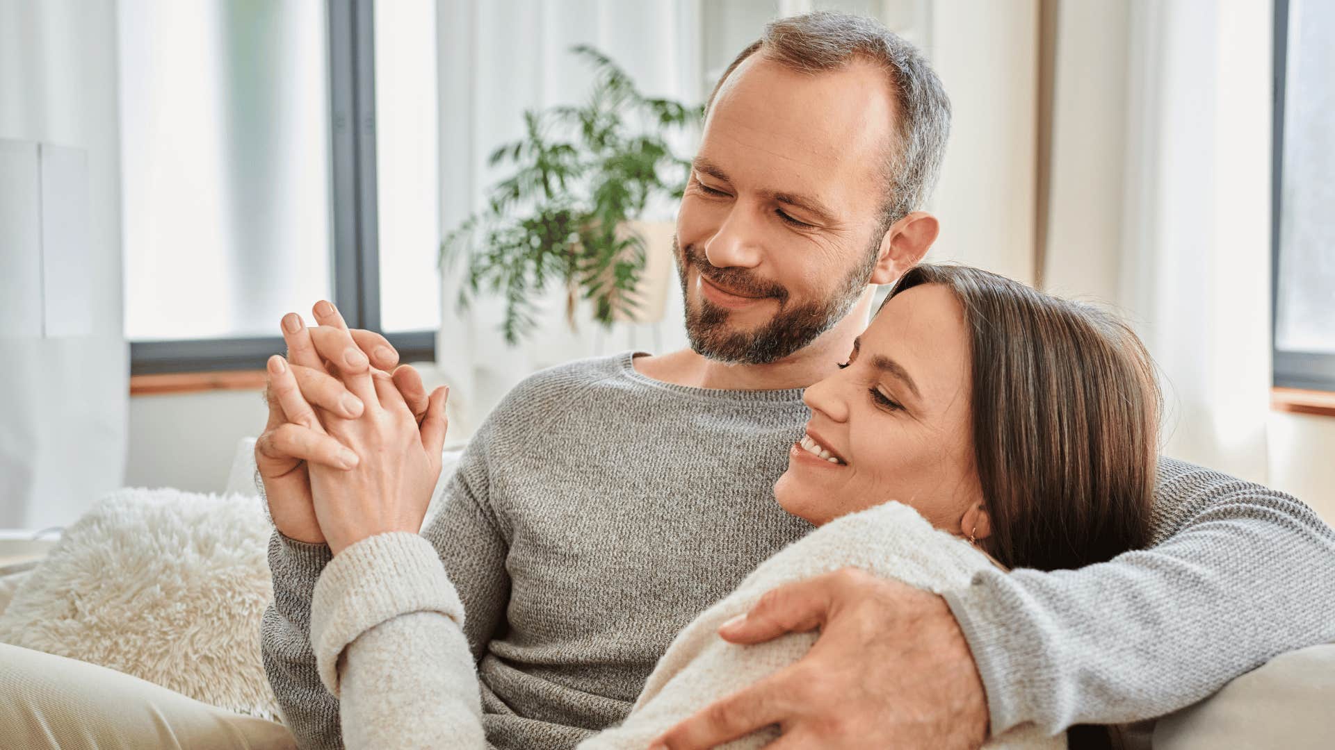 couple holding hands