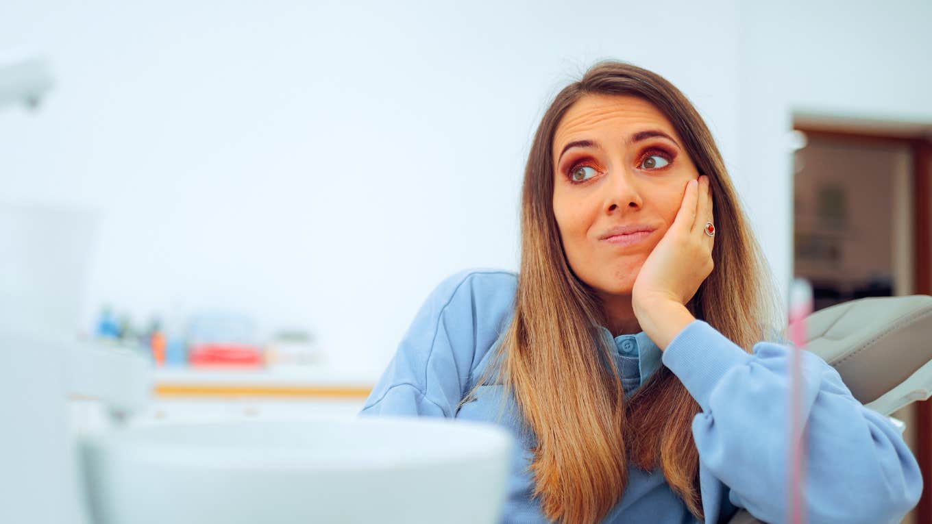 woman listening to phrases from a passive aggressive person