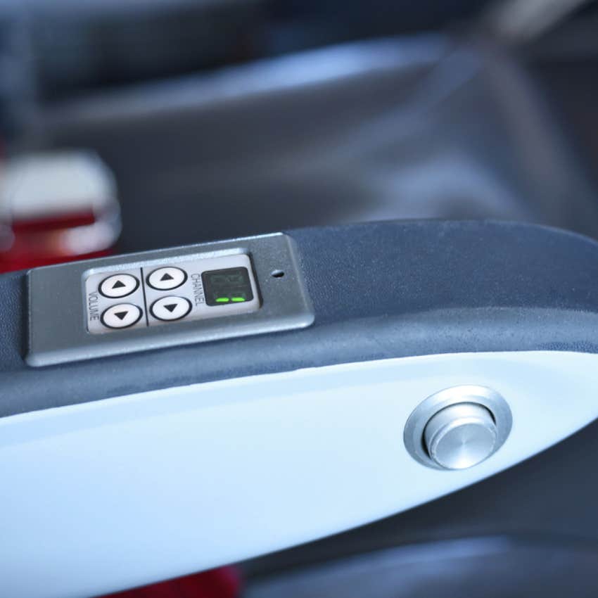 plane recline seat button