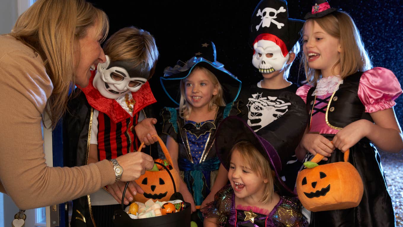 Kids trick or treating