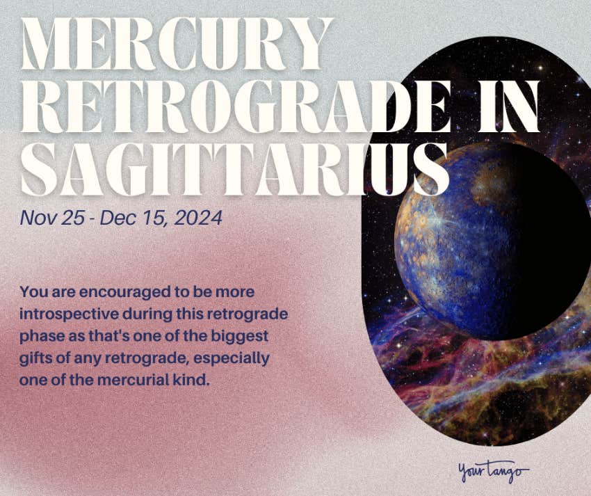 mercury retrograde in sagittarius astrology transit november 2024