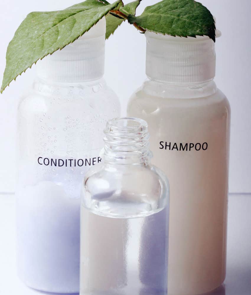 shampoo and conditioner bottles