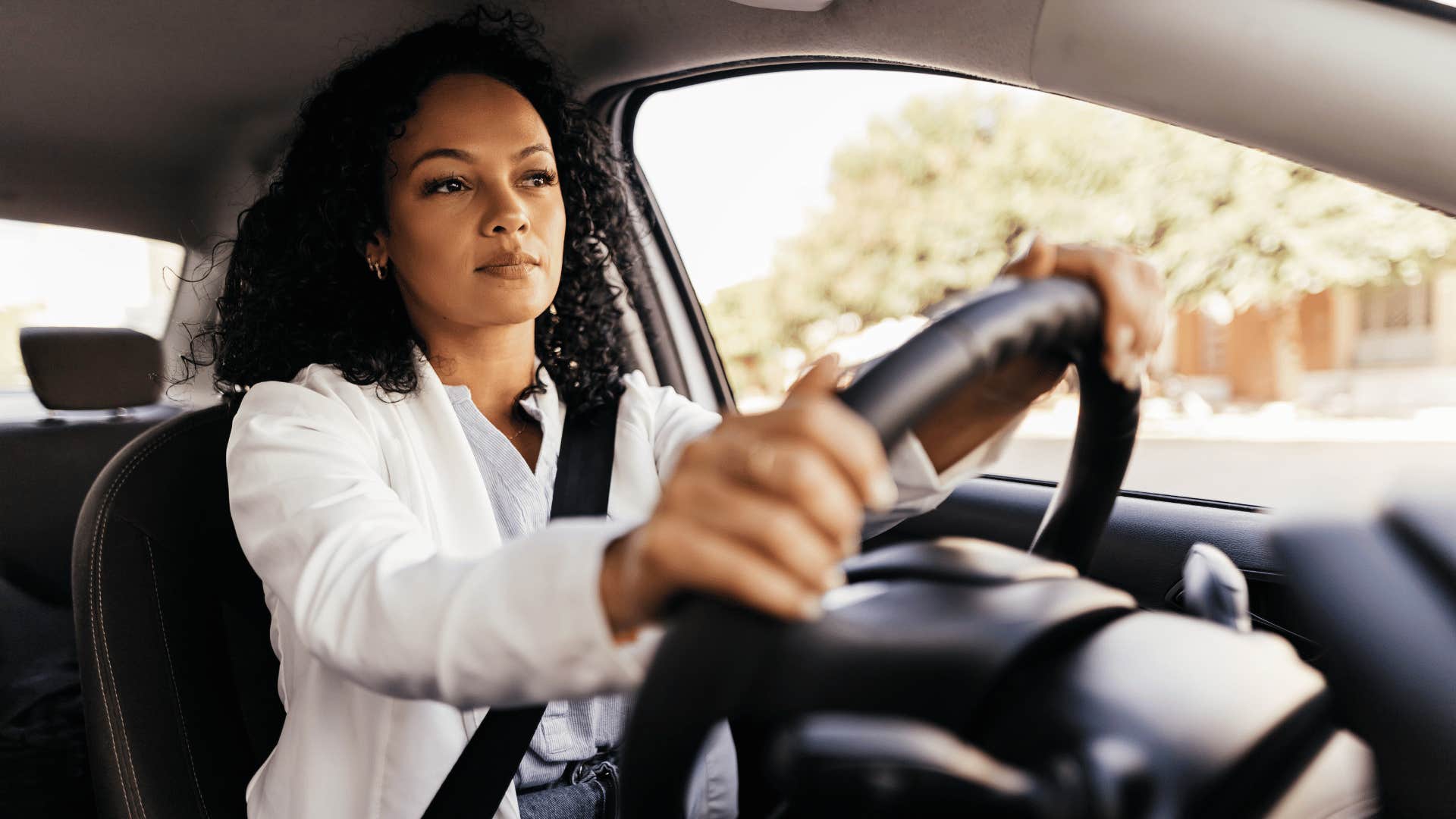 woman driving