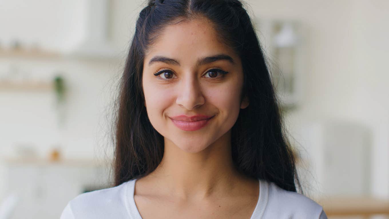 kind young woman smiling