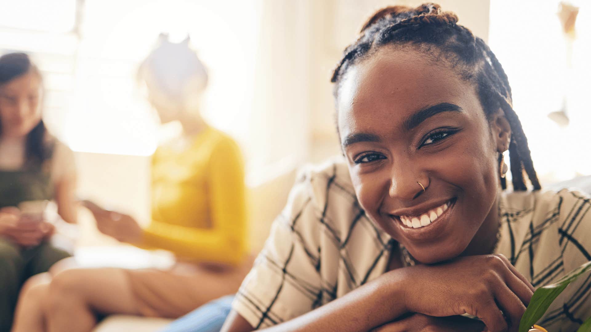 smiling woman