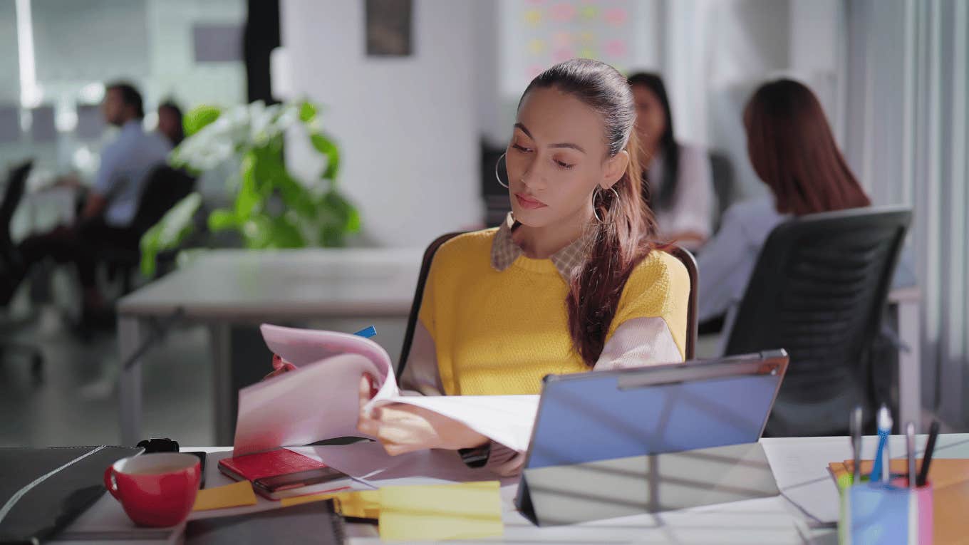 woman at work