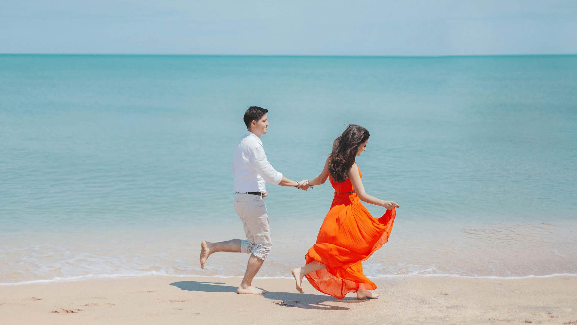 couple on the beach