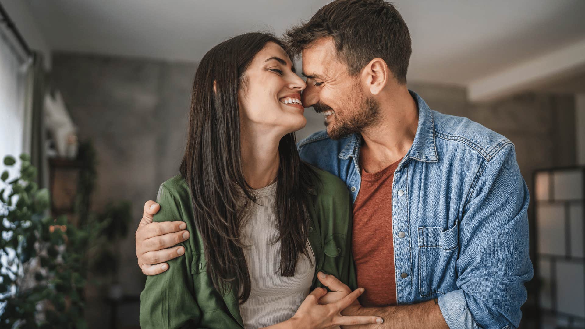 man and woman embracing 