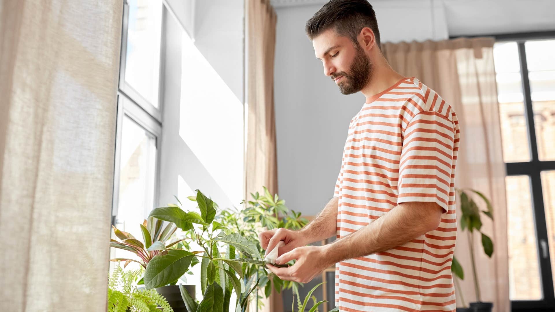 Gen Z man who doesn't know life skill of gardening