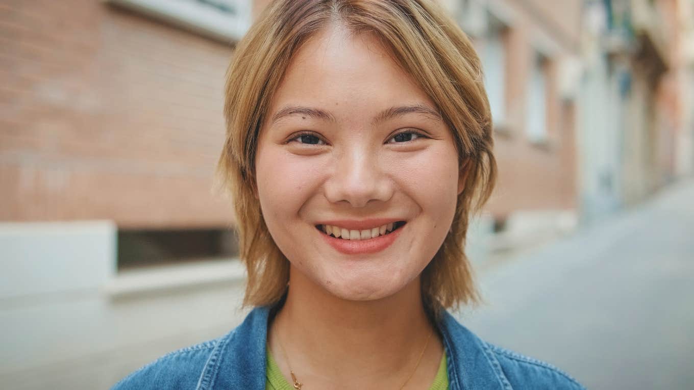 smiling classy woman