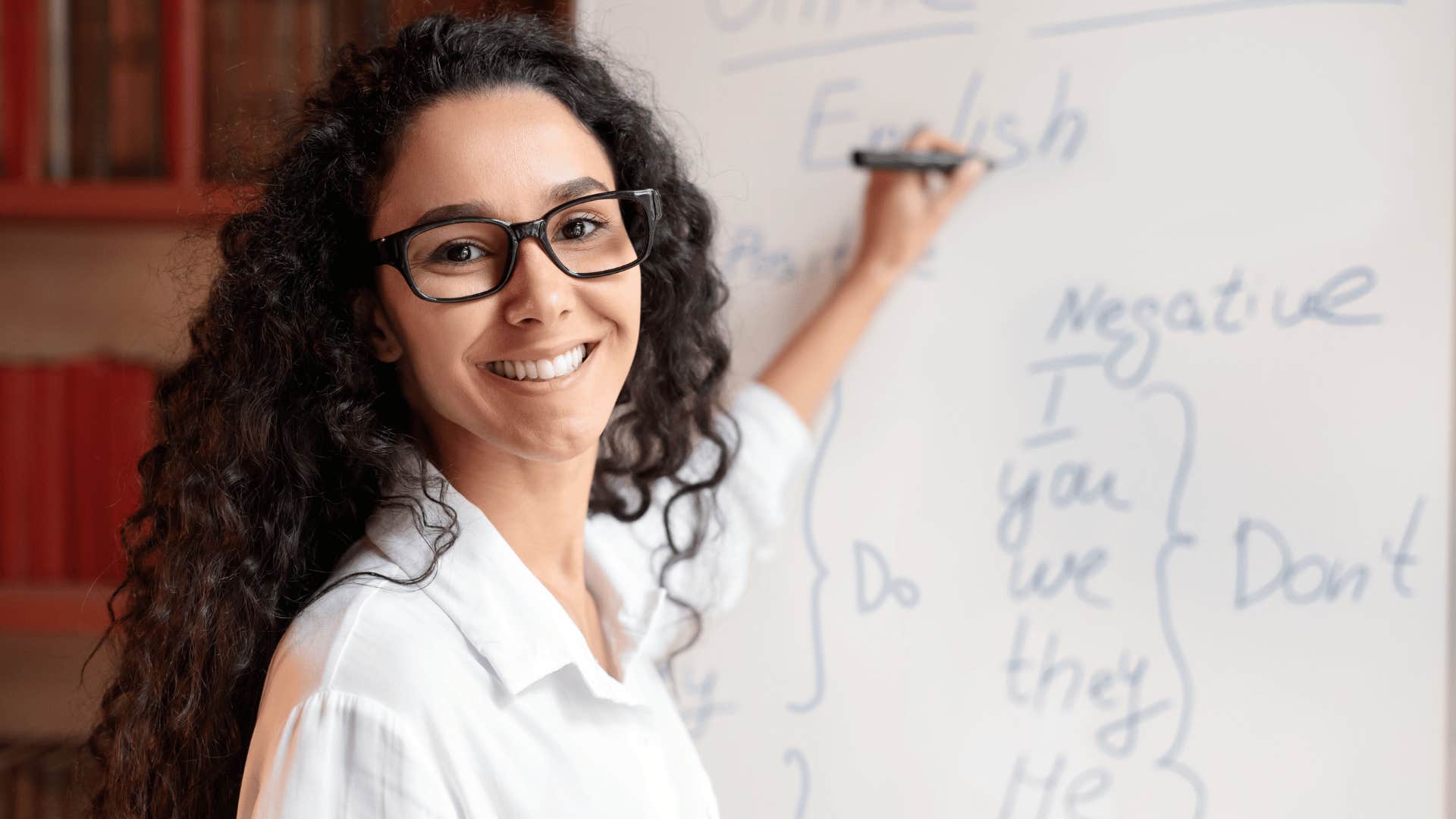 woman learning a new language