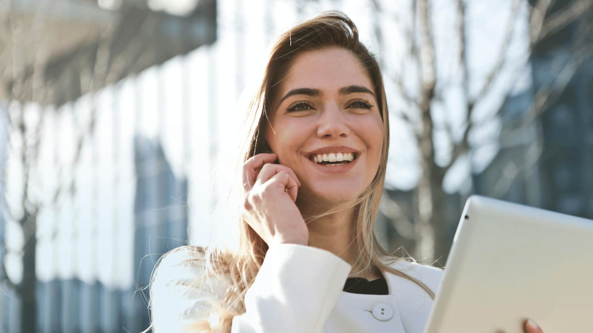 smiling woman