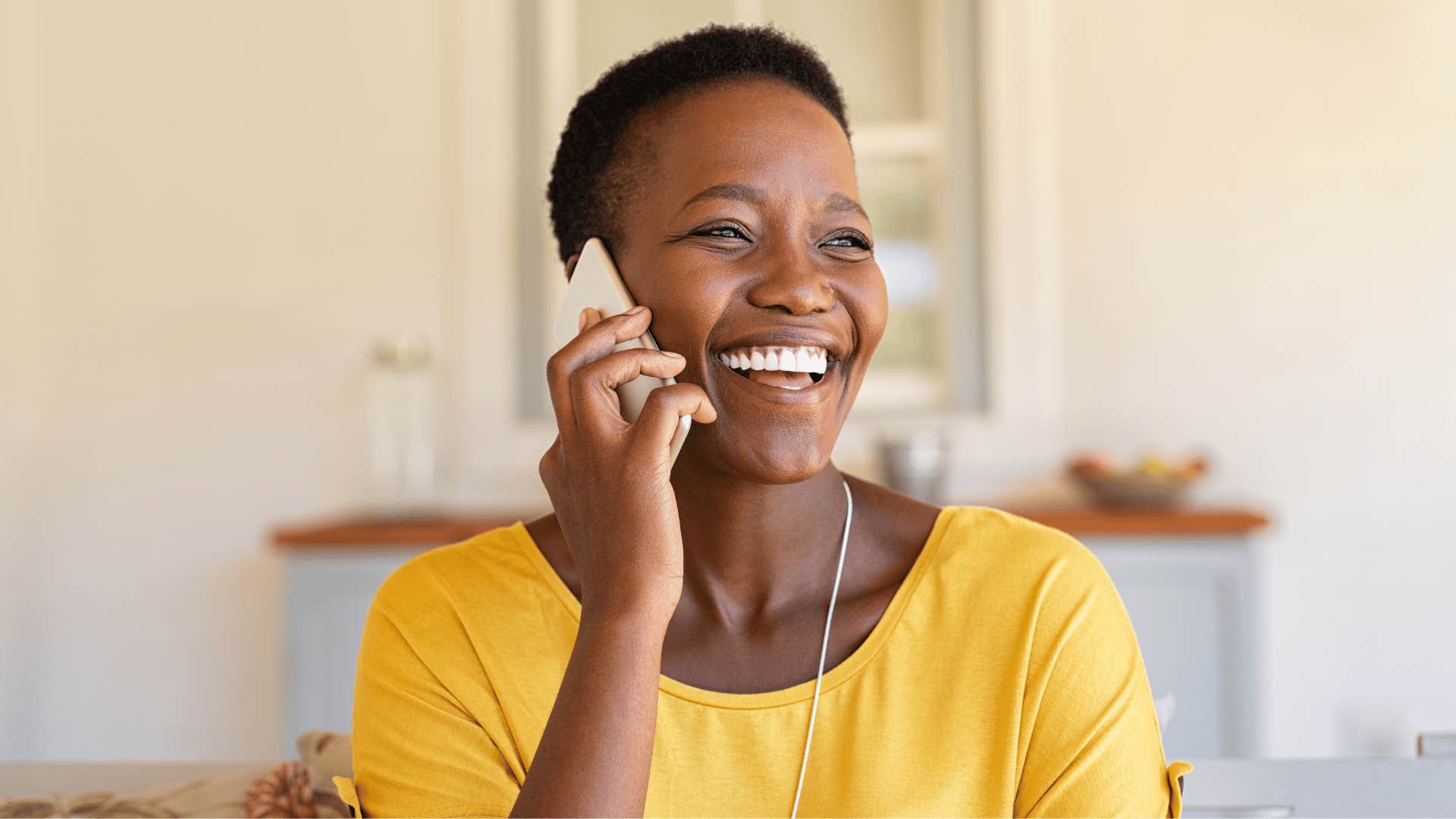 woman on phone