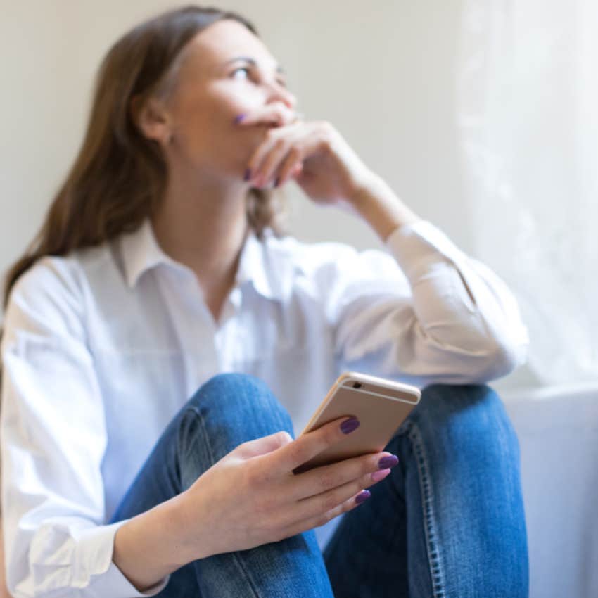 young woman on cell phone