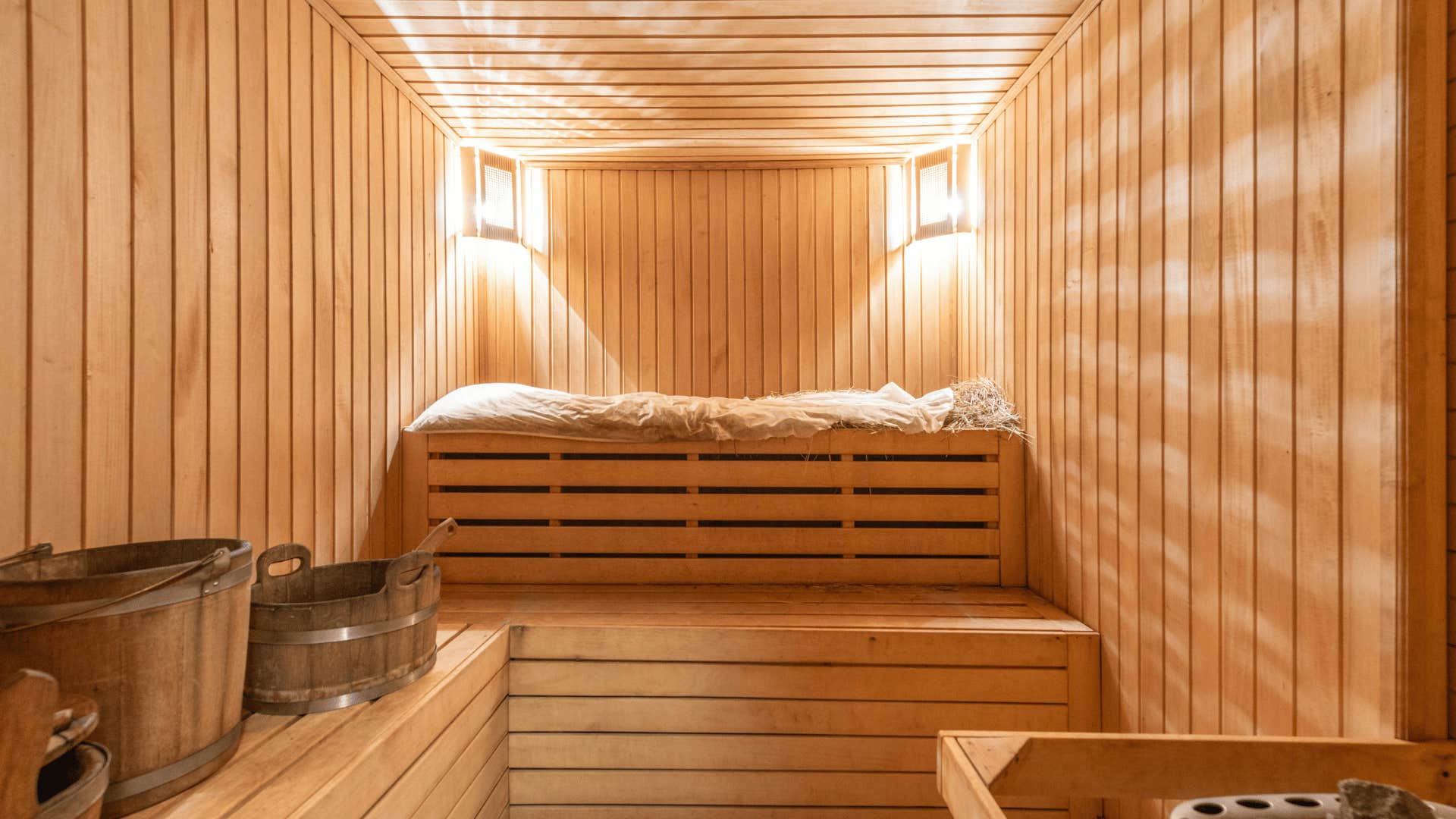 empty sauna room