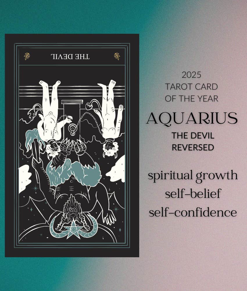 aquarius 2025 horoscope tarot card the devil