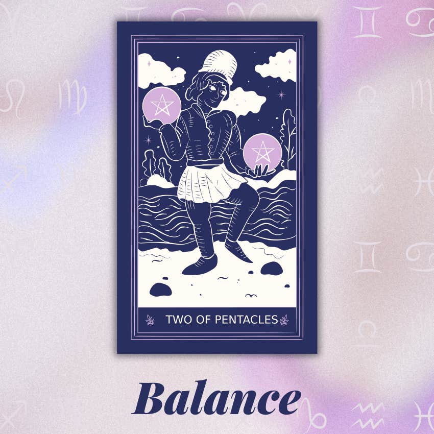 aquarius 2025 tarot horoscope july two pentacles