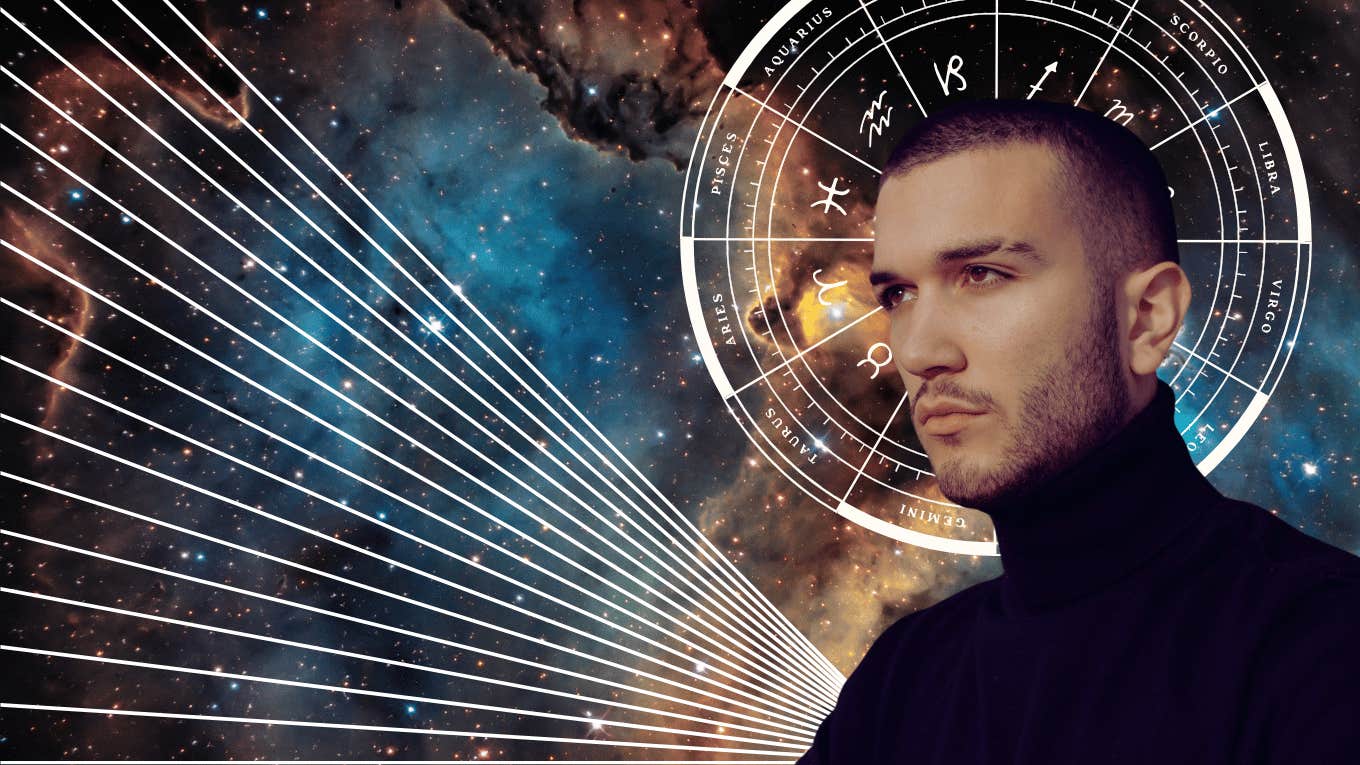 man in galaxy with zodiac signs life transforming before 2026