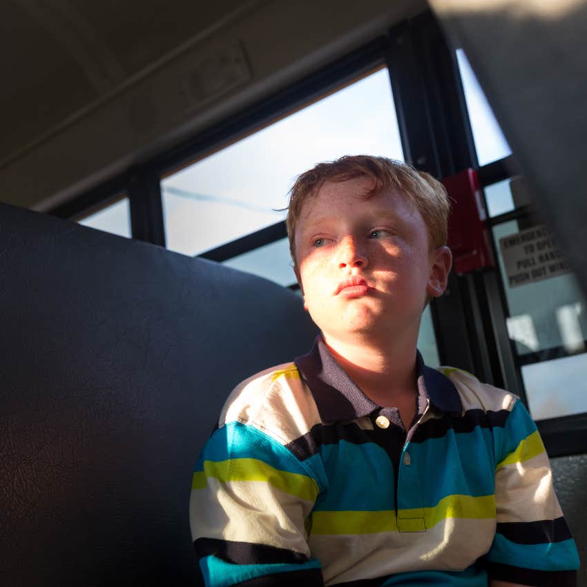 Boy whose bus stop was skipped